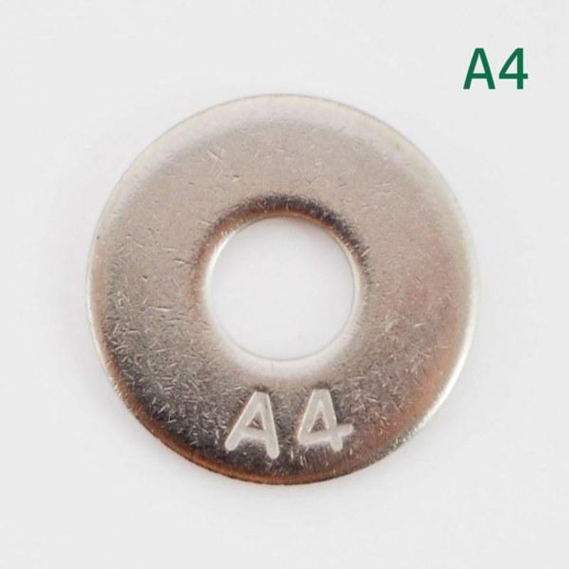 M4 Planskive 10 stk Syrefast A4