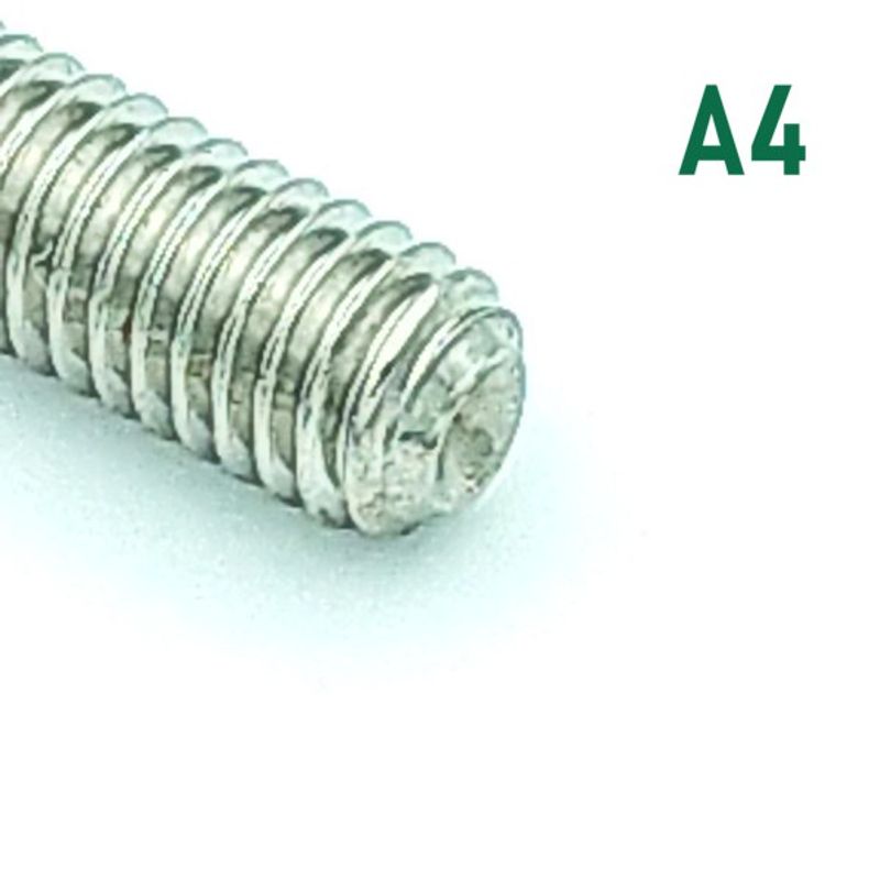M5x5 Settskrue 2 stk Syrefast A4